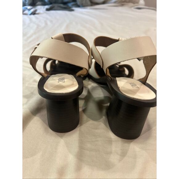 Zara Leather Cage Sandals - Picture 4 of 8